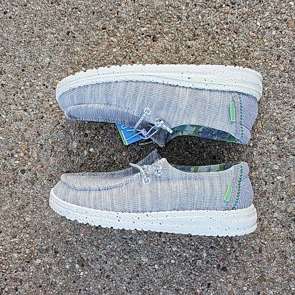 NWT NEW Hey Dude Wendy Youth Stretch Pearl River Size 13 - Picture 8 of 12